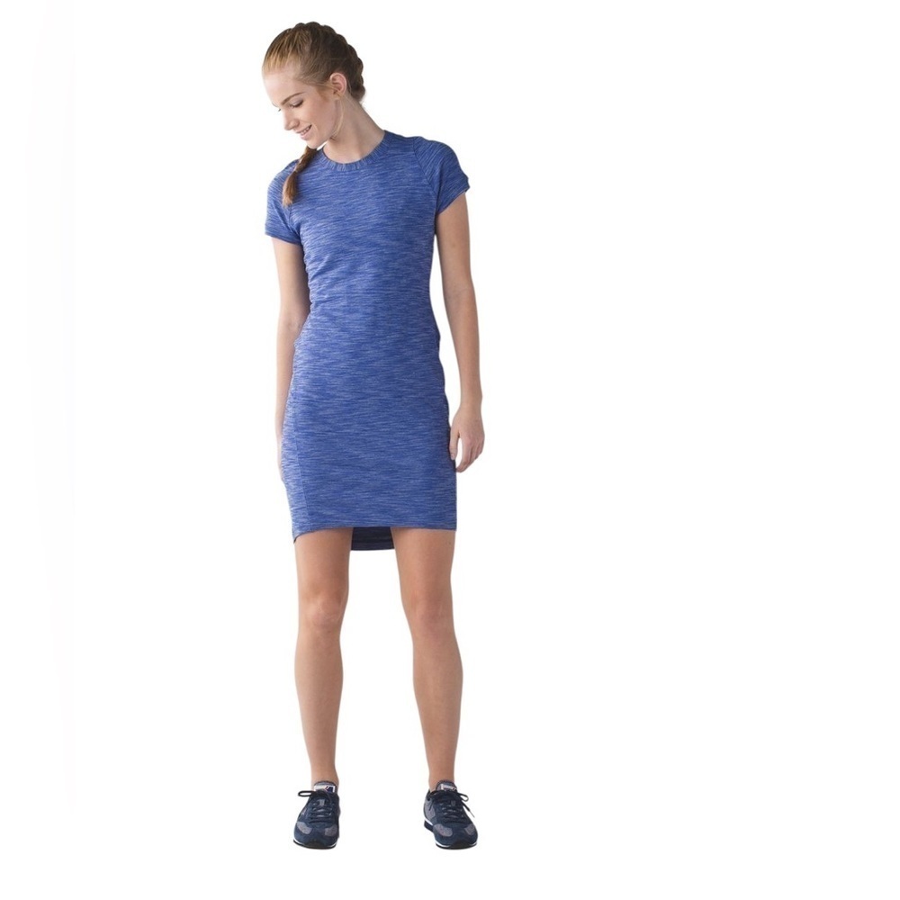 Lululemon &go Where To Dress Size 2 Heathered Sapphire Blue